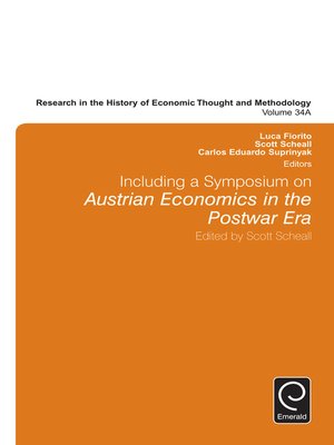 cover image of Research in the History of Economic Thought and Methodology, Volume 34A